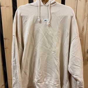 Reebok Men's Cream Hoodie